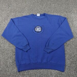 VTG Kentucky Sweater Mens L Blue Santee UK KY Pullover Crewneck Sweatshirt USA
